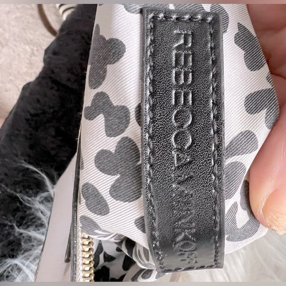 REBECCA MINKOFF GREY LEATHER WITH BLACK HARDWARE CROSSBODY BAG - Picture 3 of 7